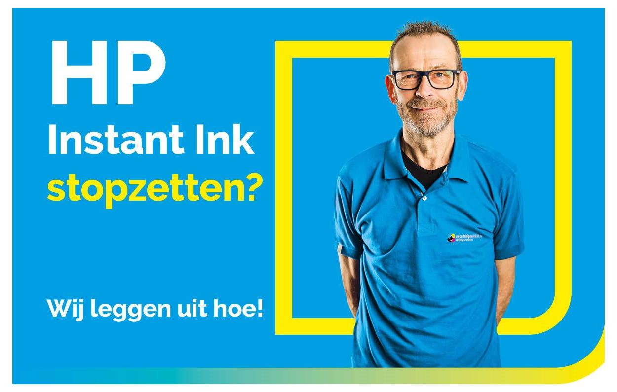 HP Instant Ink abonnement stopzetten