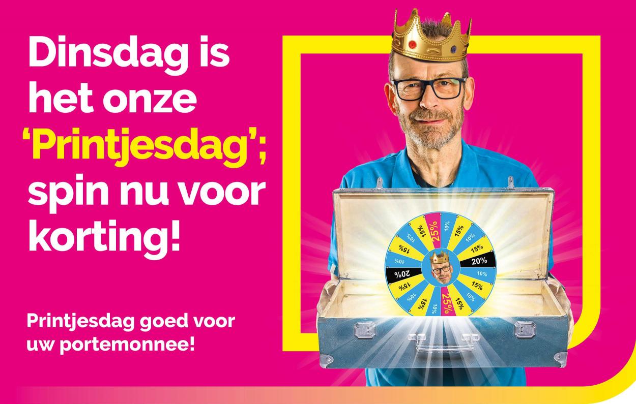 Spin voor korting!