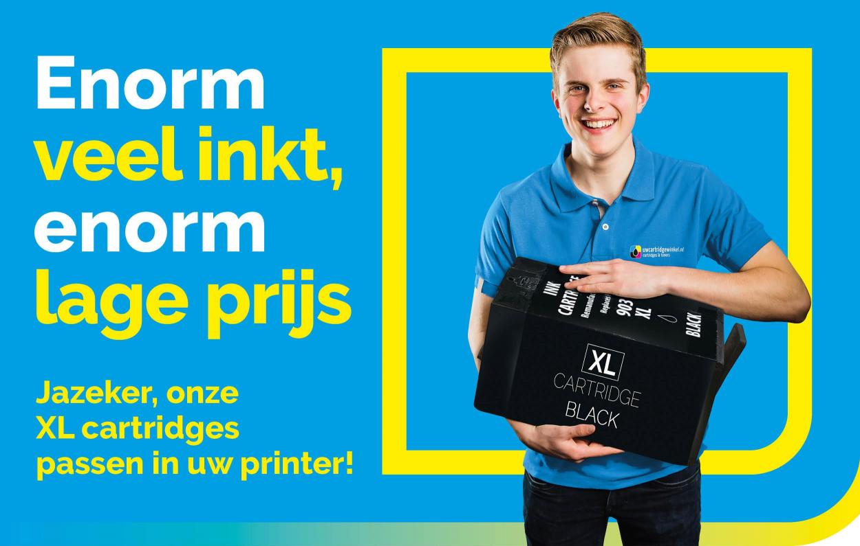 XL cartridges passen in uw printer