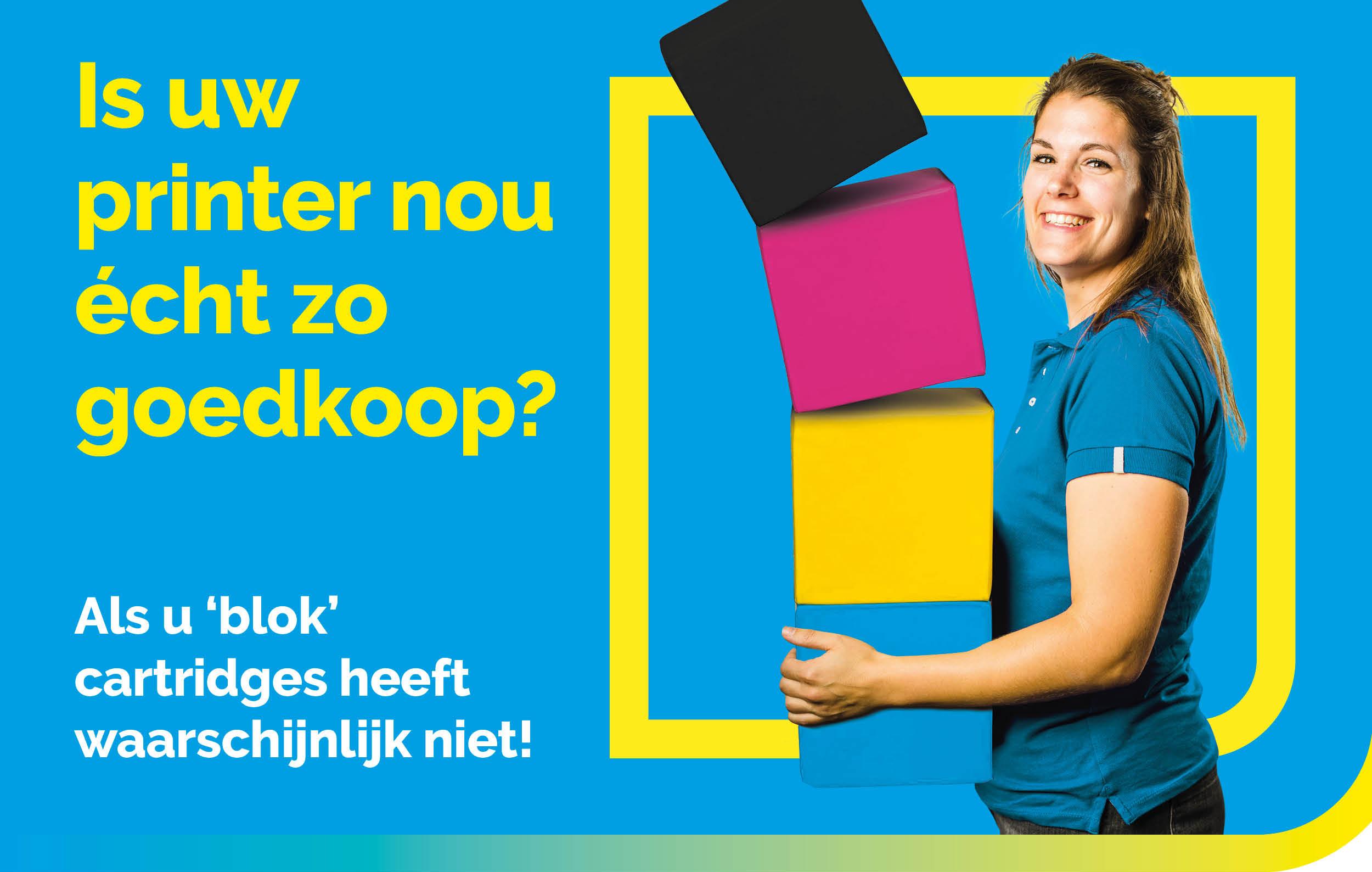 Heeft u 'blok' cartridges? Dan print u te duur!