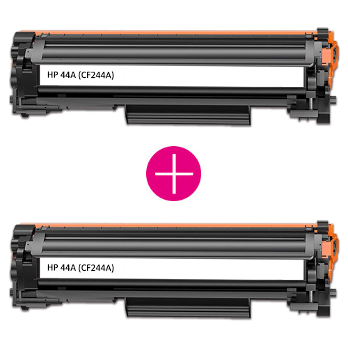 2 x Huismerk HP 44A (CF244A) zwart