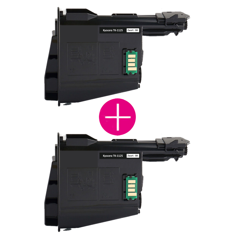 2 x Huismerk Kyocera TK-1125 zwart