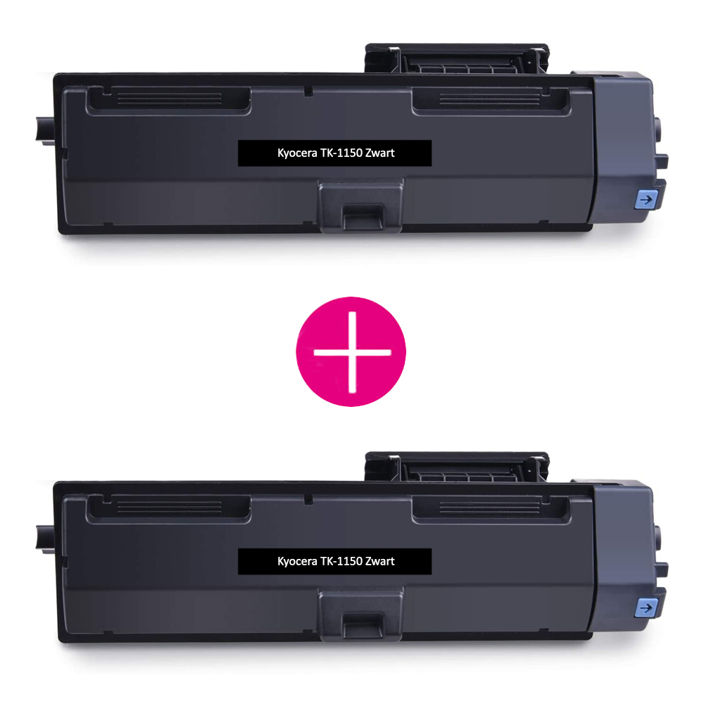 2 x Huismerk Kyocera TK-1150 zwart