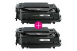 2 x Huismerk HP 55X (CE255X) zwart