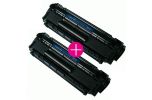 2 x Huismerk HP 12A (Q2612A) zwart