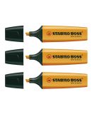 3 x Markeerstift Stabilo Boss oranje