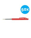 50 x Balpen Bic M10 rood