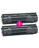 2 x Huismerk HP 36A (CB436A) zwart