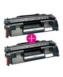 2 x Huismerk HP 05A (CE505A) zwart