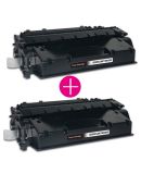 2 x Huismerk HP 80X (CF280X) zwart