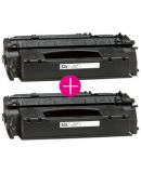 2 x Huismerk HP 53X (Q7553X) zwart