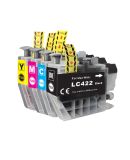 Huismerk Brother LC-422 XL voordeelset (4 inktcartridges)