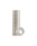 Plakband Quantore 19mm x 10m transparant (8 stuks)