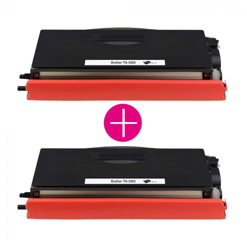 2 x Huismerk Brother TN-3060 zwart main product photo