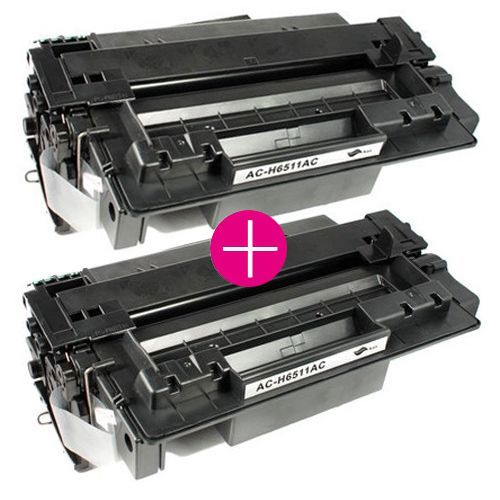 2 x Huismerk HP 11A (Q6511A) zwart main product photo