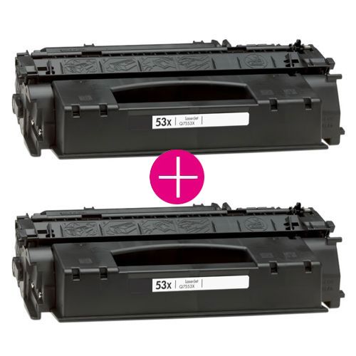 2 x Huismerk HP 51X (Q7551X) zwart main product photo