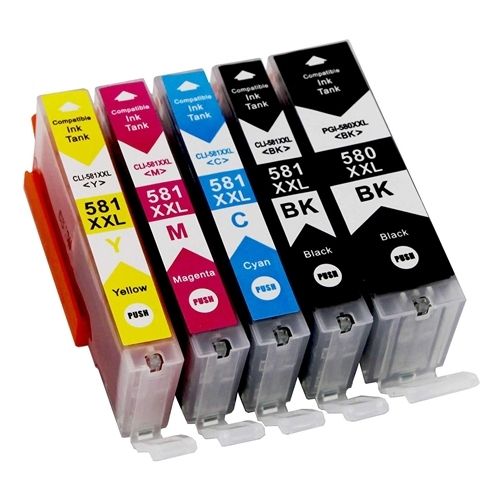 Huismerk Canon PGI-580 XXL + CLI-581 XXL multipack (2 x zwart + 3 kleuren) main product photo