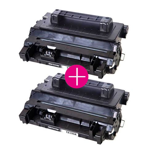 2 x Huismerk HP 90A (CE390A) zwart
