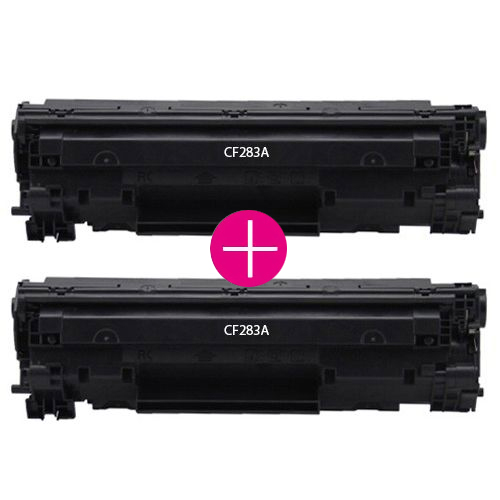 2 x Huismerk HP 83A (CF283A) zwart