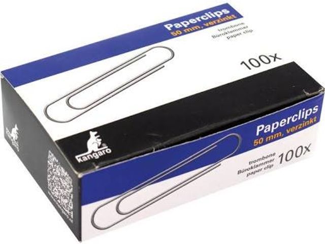 Paperclips 50mm rond (100 stuks)