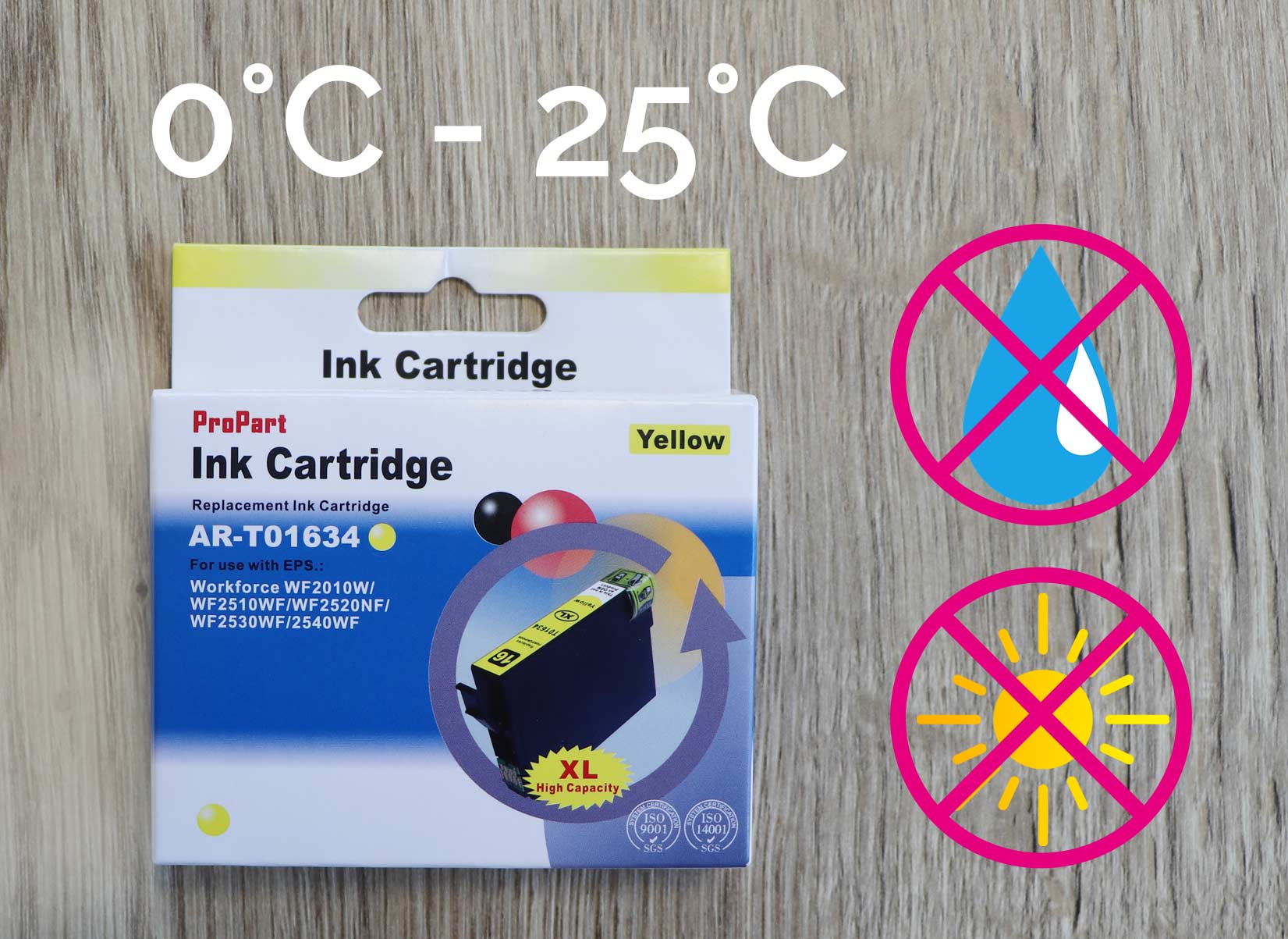 Inktcartridge waarschuwingen