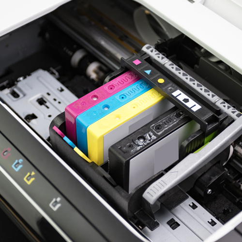 Voorbeeld van losse cartridges zonder printkop