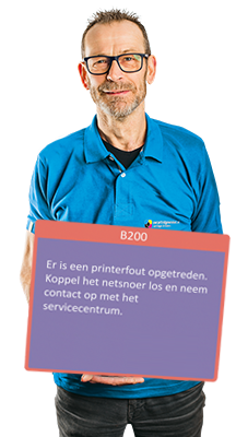 De B200 error in de Canon printer